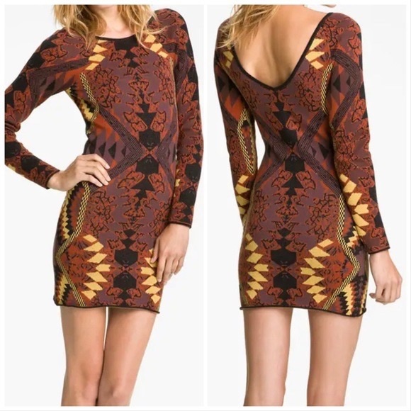 Free People Dresses & Skirts - Free people Aztec print sweater dress
